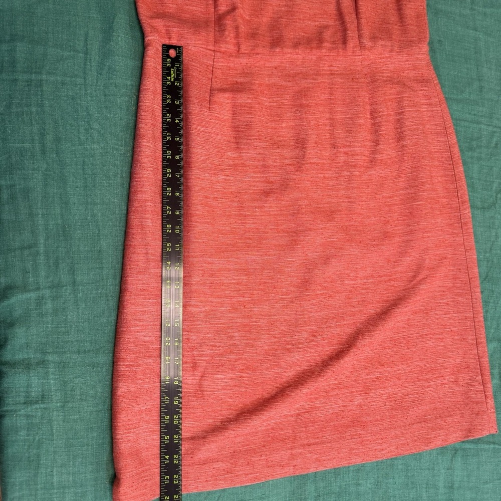 NEW Cynthia Howie Dress Women‎ Size 12 Salmon Pink  Silk Fit Flare Lined Midi - Picture 12 of 12